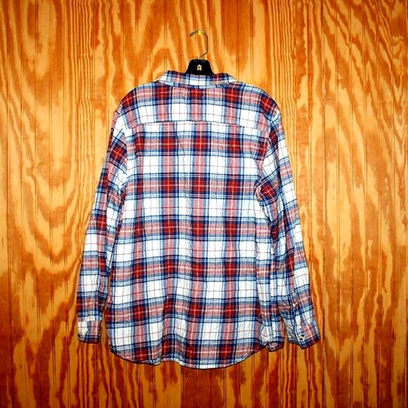Open Trails Plaid Flannel Shirt - Mens XL - Cotton Blend - Picture 6 of 7
